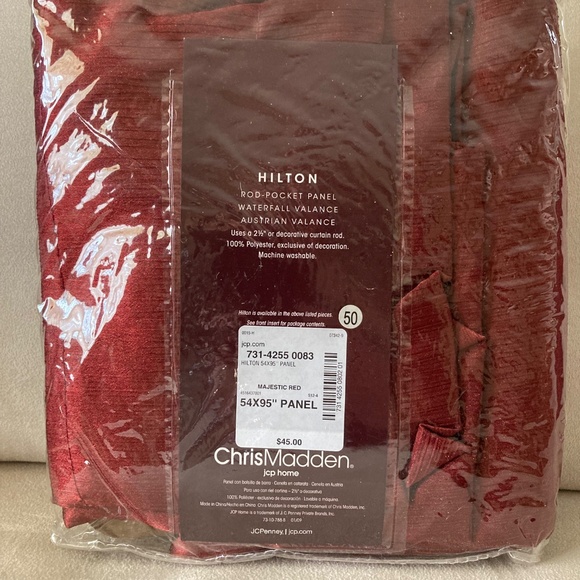 Set of 4 Chris Madden Rod-Pocket Panels 54x95 - Picture 2 of 4